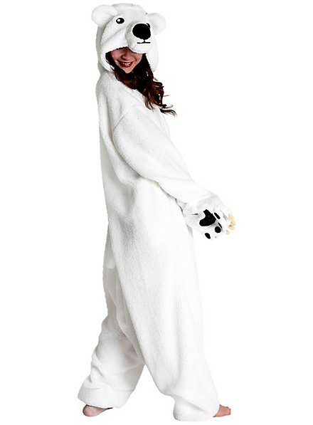 Déguisement Ours Blanc kigurumi adulte - Pyjamas onesie en ligne